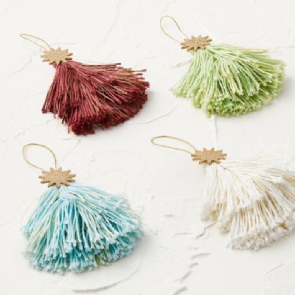 Tassel Star Filler Tree Ornaments - Opalhouse designed with Jungalow nwt